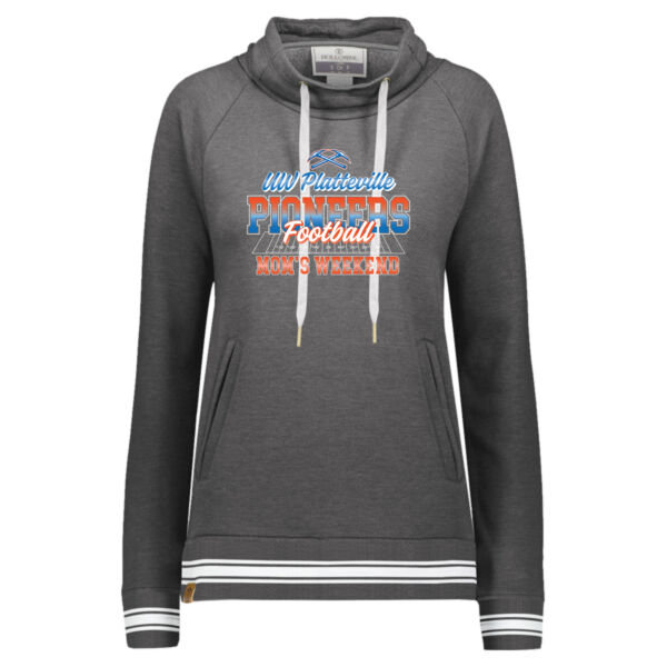 UW-Platteville Football Mom's Weekend Logo 1 - Women's All-American Fleece Funnel Neck Sweatshirt Thumbnail