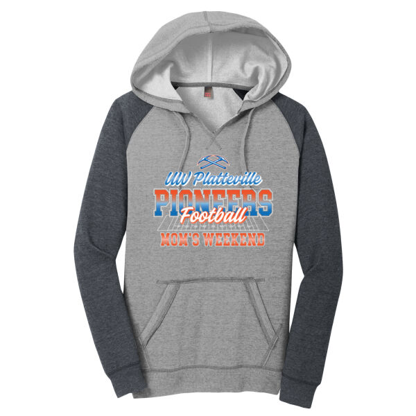 UW-Platteville Football Mom's Weekend Logo 1 - Women's Lightweight Fleece Raglan Hoodie Thumbnail