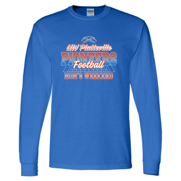 UW-Platteville Football Mom's Weekend Logo 1 - DryBlend® 50/50 Long Sleeve T-Shirt Thumbnail
