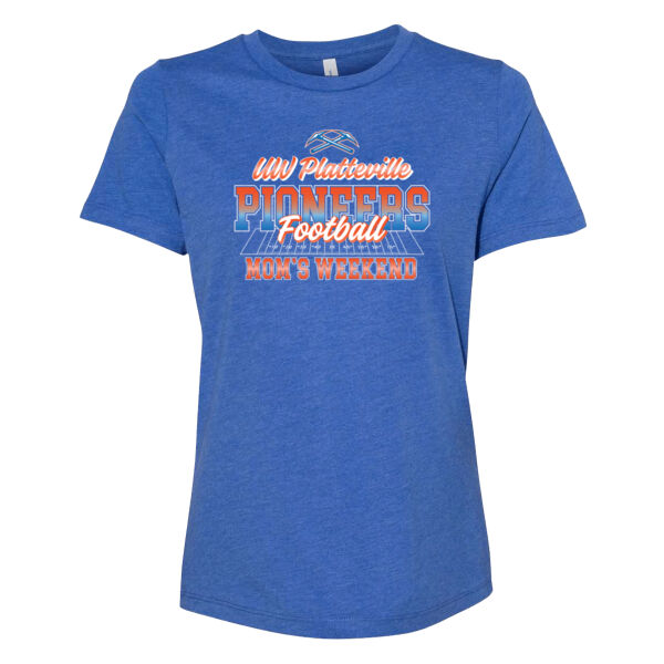 UW-Platteville Football Mom's Weekend Logo 1 - Women’s Relaxed Fit Heather CVC Tee Thumbnail