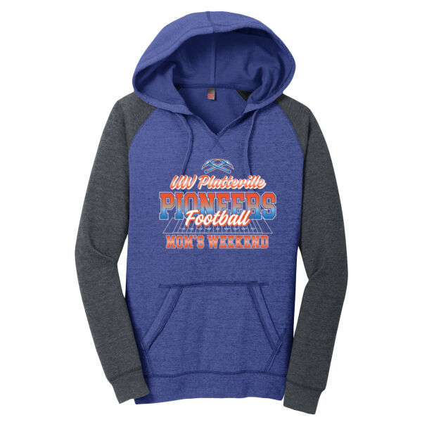 UW-Platteville Football Mom's Weekend Logo 1 - Women's Lightweight Fleece Raglan Hoodie Thumbnail