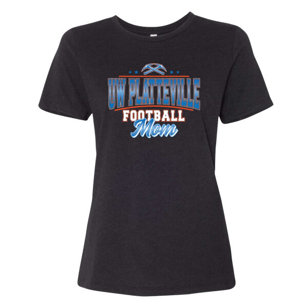 UW-Platteville Football Mom's Weekend Logo 2 - Women’s Relaxed Fit Heather CVC Tee Thumbnail