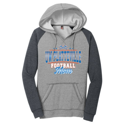 UW-Platteville Football Mom's Weekend Logo 2 - Women's Lightweight Fleece Raglan Hoodie Thumbnail